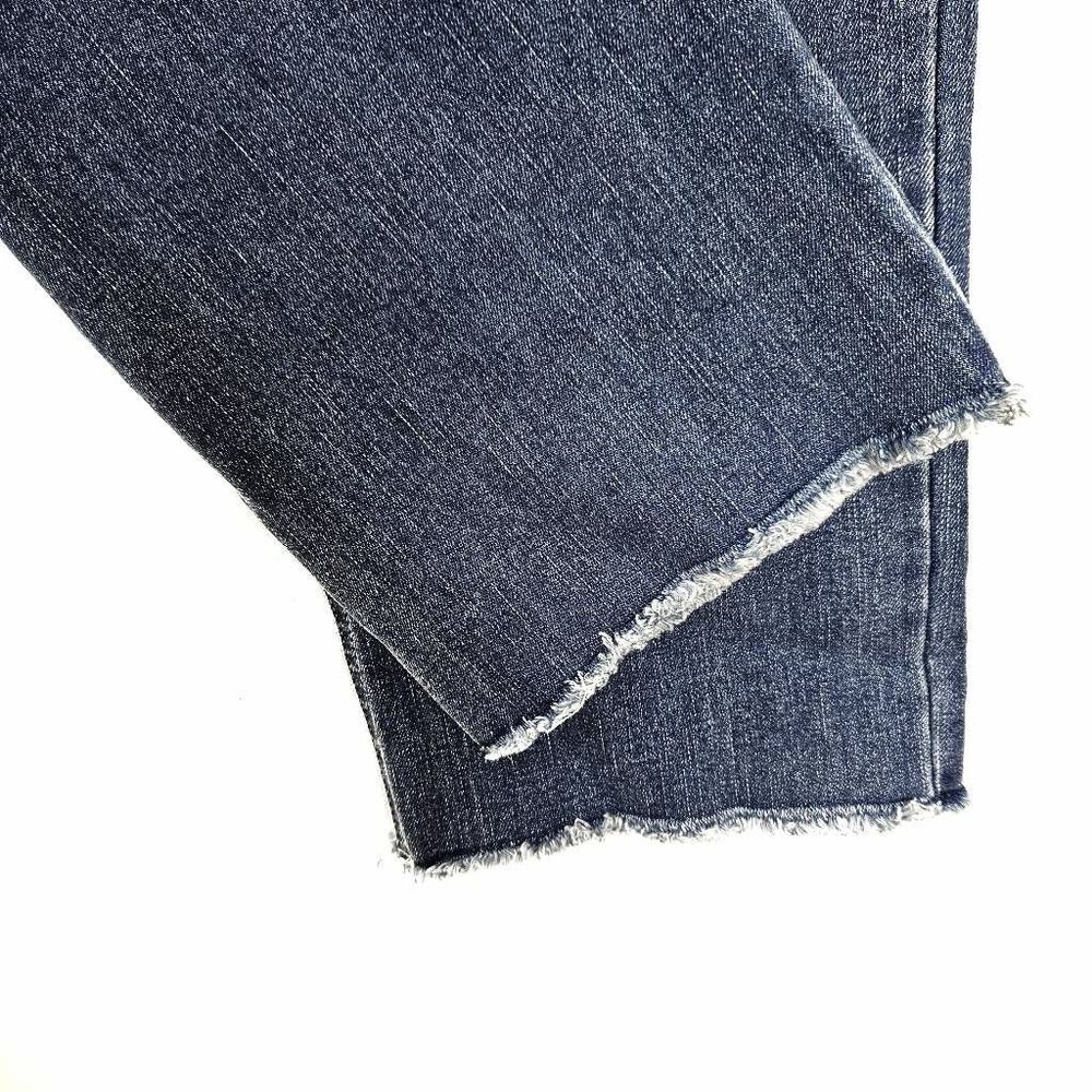 NWT ECRU The La Cienega Straight Leg Crop Medium Wash Stretchy Denim Jeans Sz:29 - Picture 7 of 9